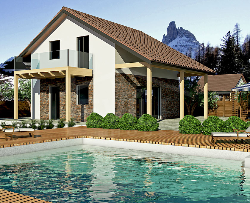 Arianna progetto casa in bioedilizia case prefabbricate in legno Progetti case prefabbricate in legno
