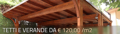 Tettoie verande case in bioedilizia prefabbricate